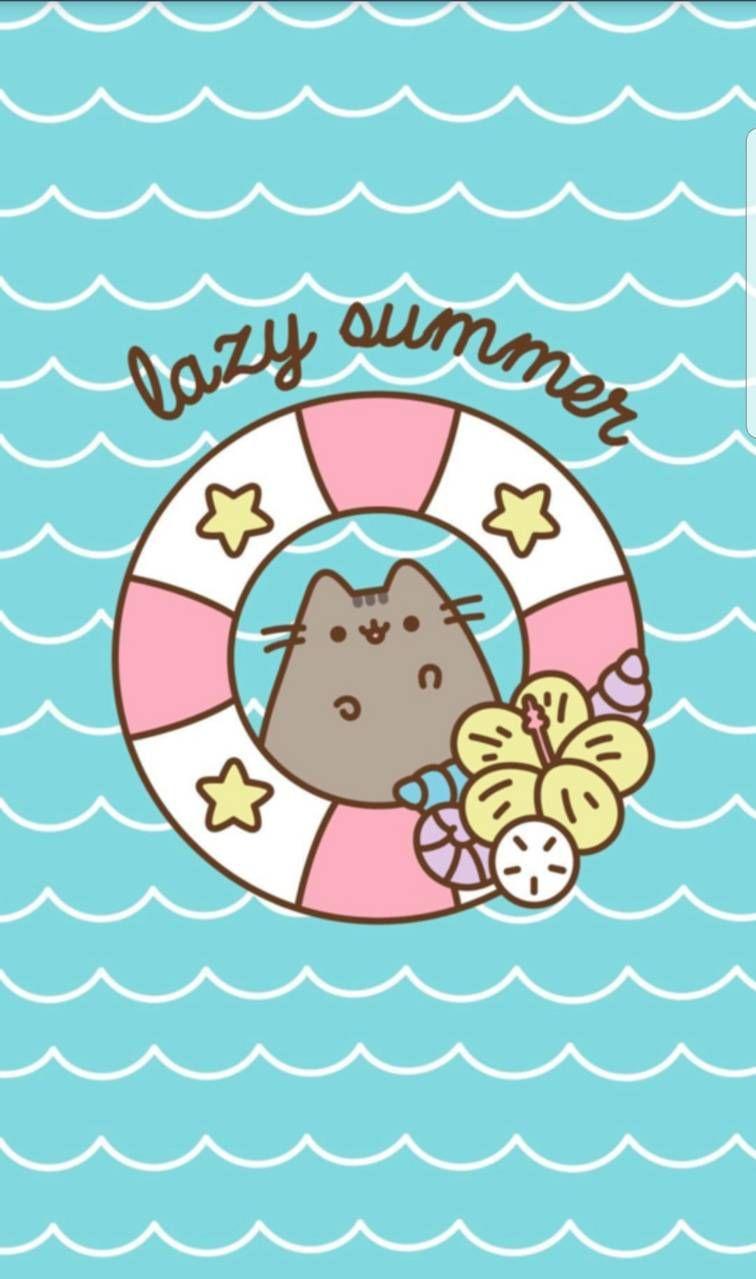 Pusheen Lazy Summer Wallpaper By Mocha B9 On