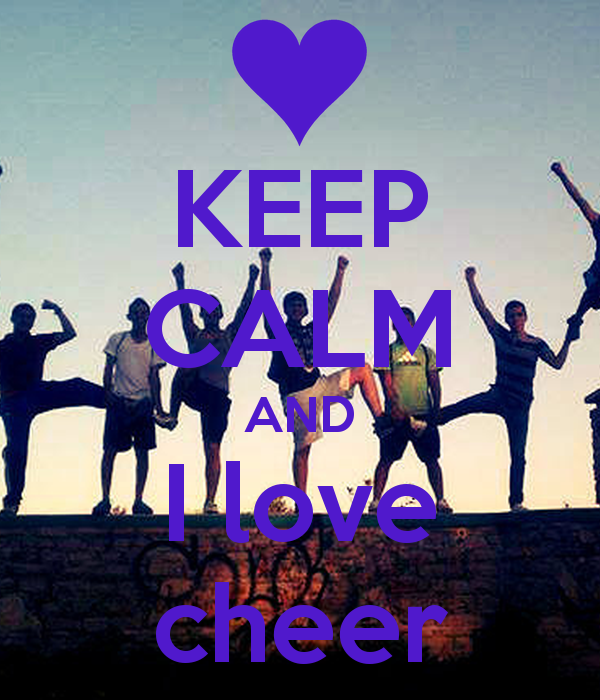 Keep Calm And I Love Cheer Carry On Image Generator