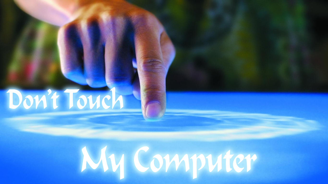 Download Abstract wallpaper dont touch my computer