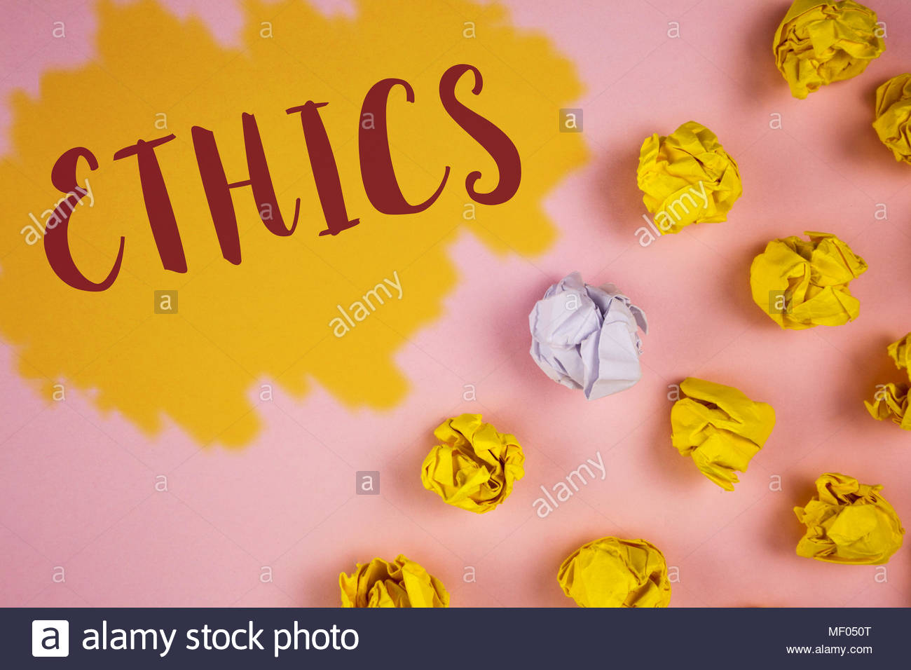 Word Writing Text Ethics Business Concept For Maintaining