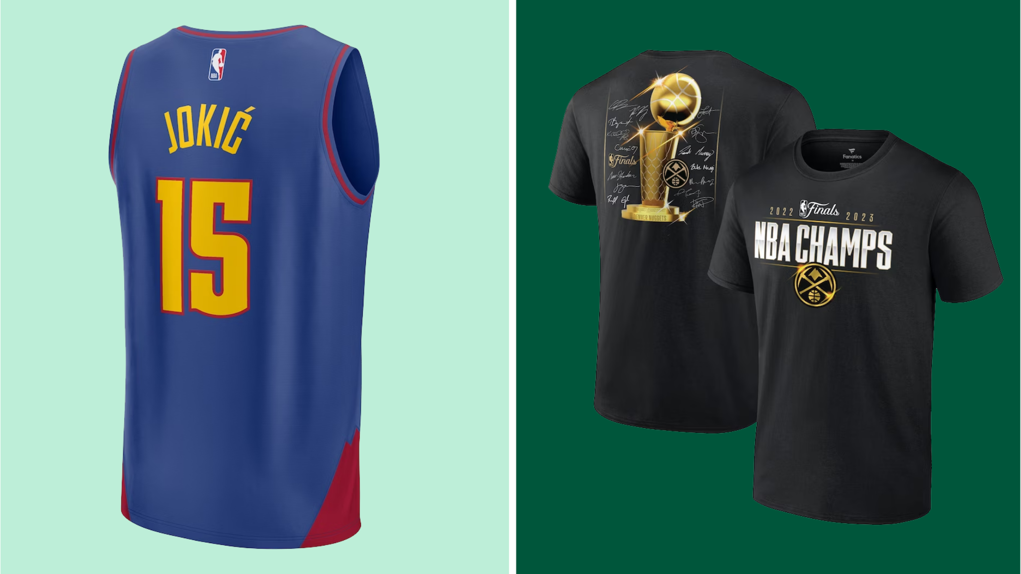 Denver Nuggets merch Shop NBA Finals championship merchandise