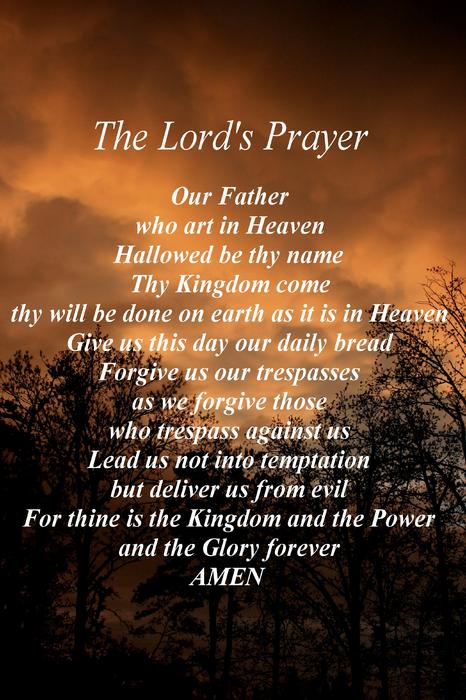 Lords Prayer Print by Linda Fowler