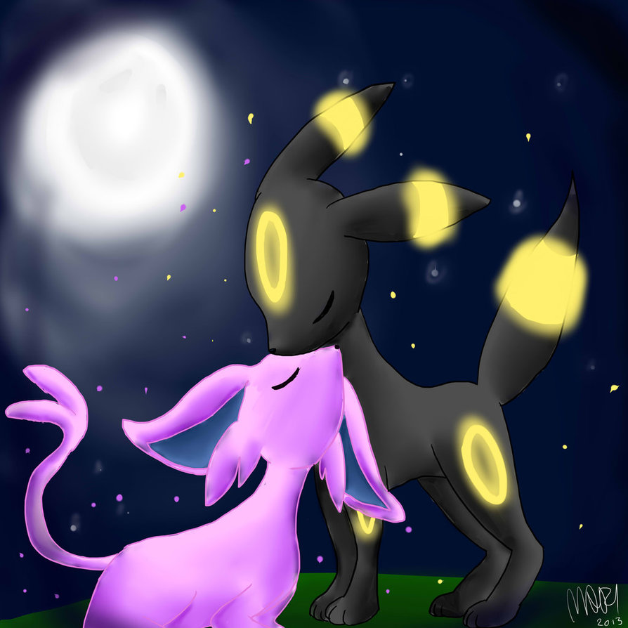 Espeon And Umbreon Love By Marywar