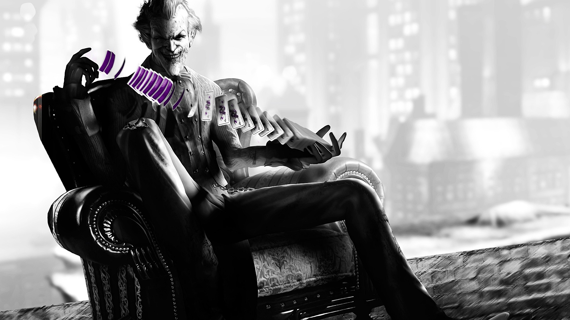 Wallpaper Batman Arkham City The Joker Armchair