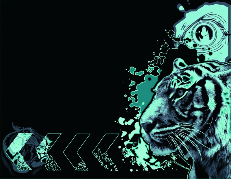 Neon Animal Background Tiger Wallpaper Best