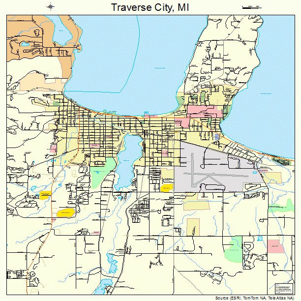 traverse city michigan street map 2680340   Traverse City Michigan