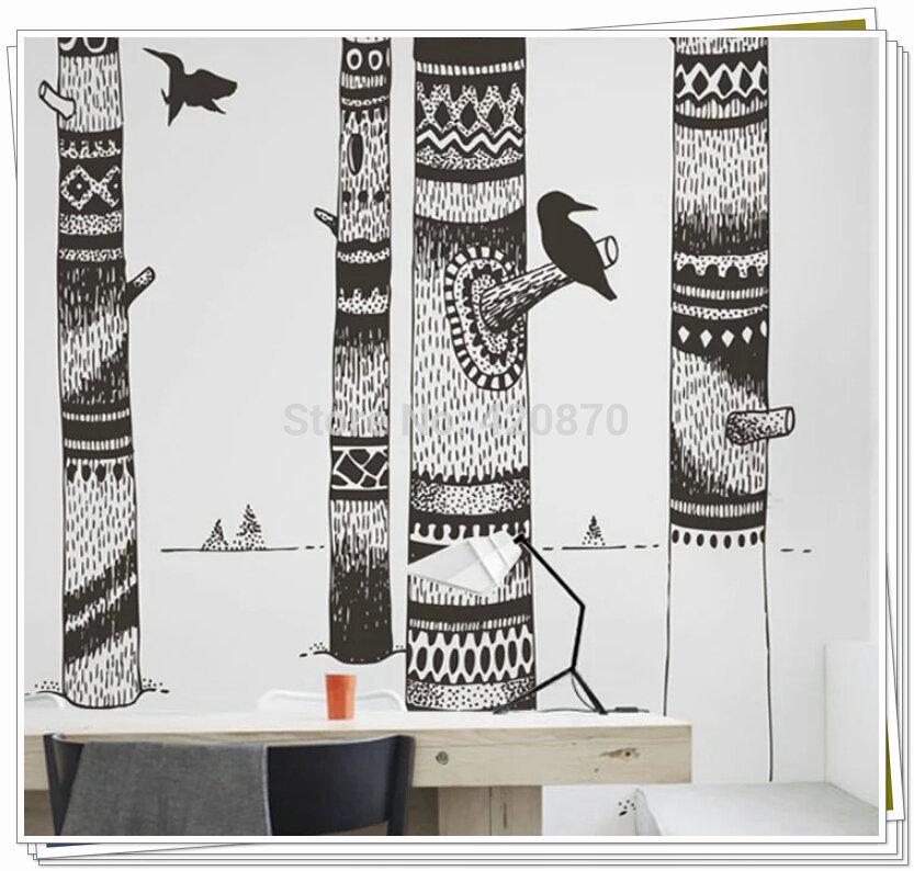 Large Background Wallpaper Wall Sticker Paper Murals Decoration