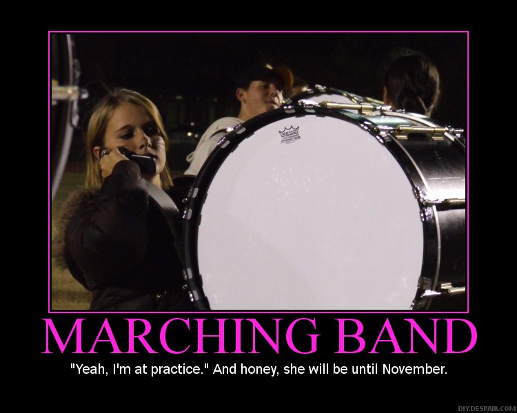 Cool Marching Band Background At Practice By