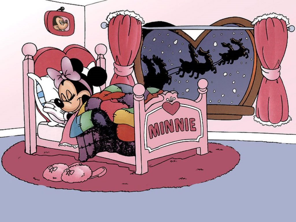  Gratis   Fondo de Pantalla de Dibujos Animados Minnie   Navidad