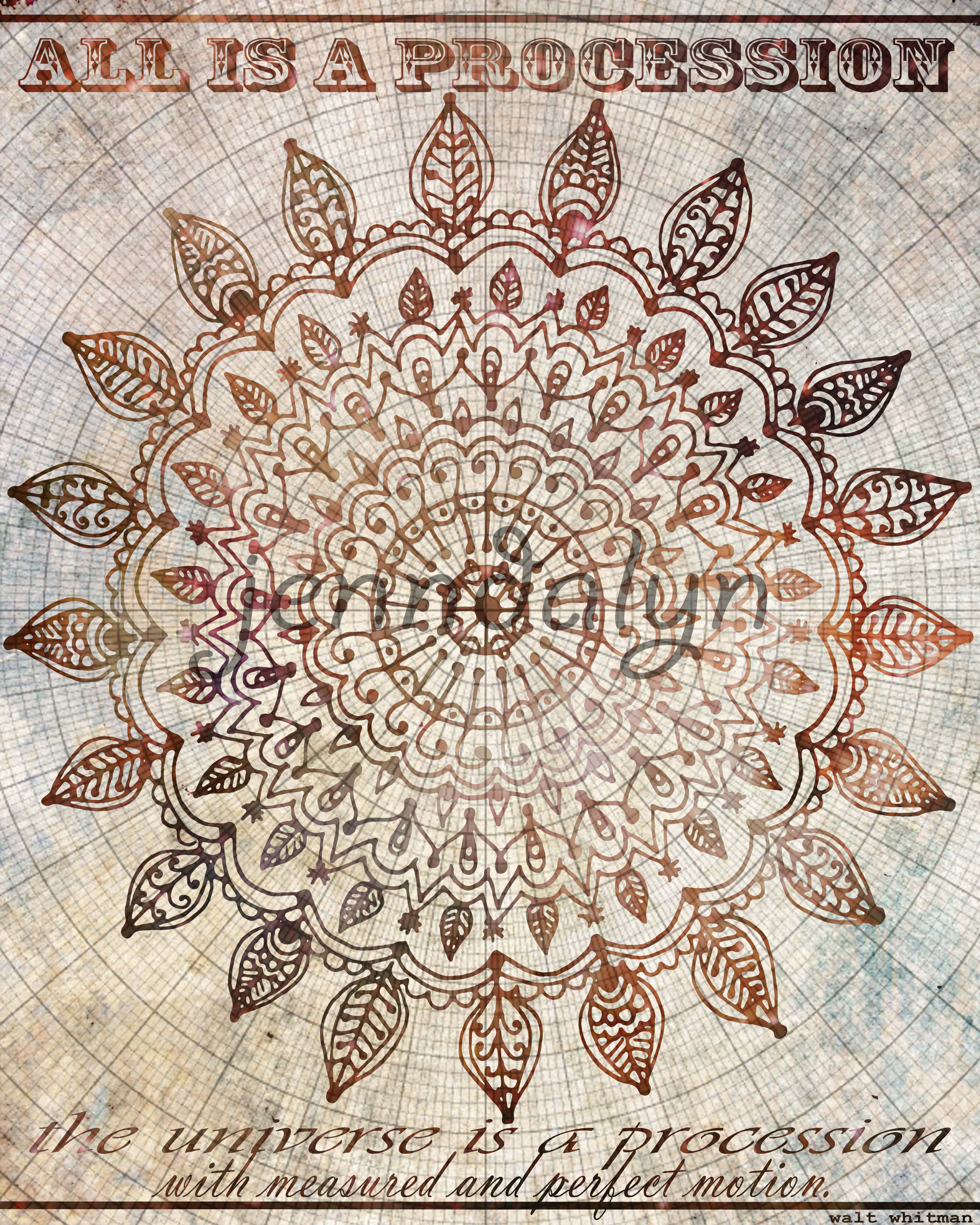 Bohemian Pattern Mandala Art Boho