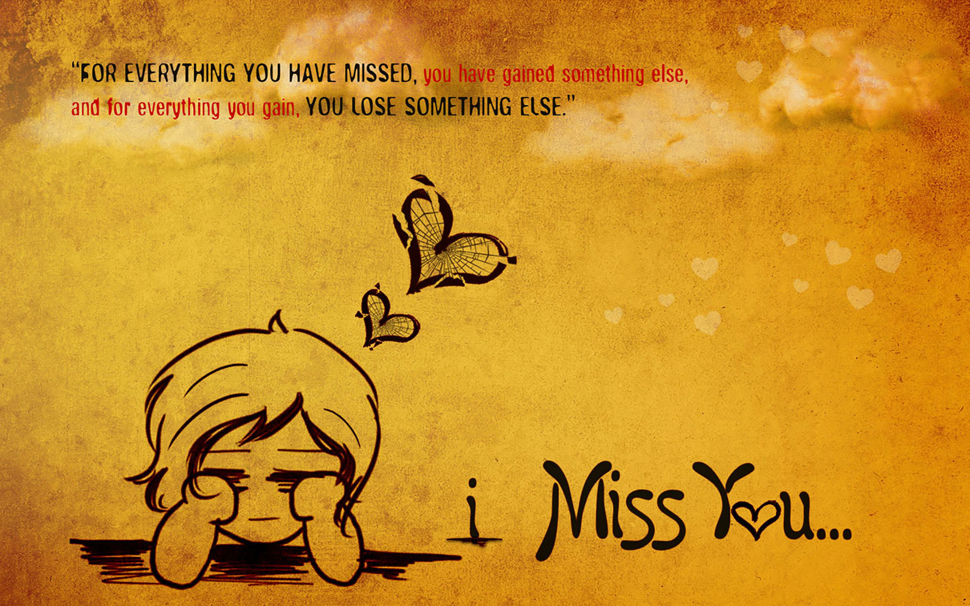 I Miss You Wallpaper With Quotes