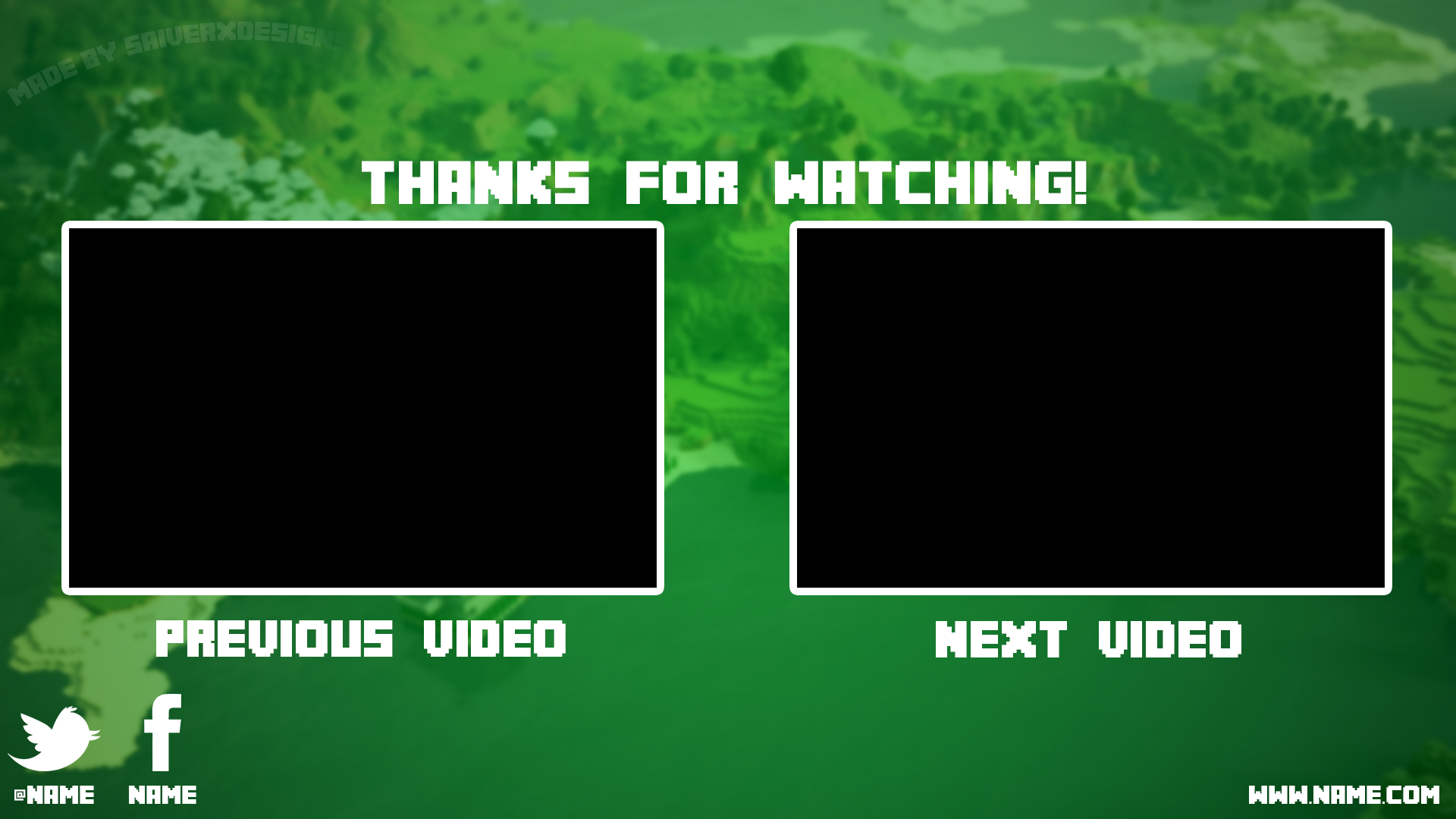 Cool Background Minecraft Outro