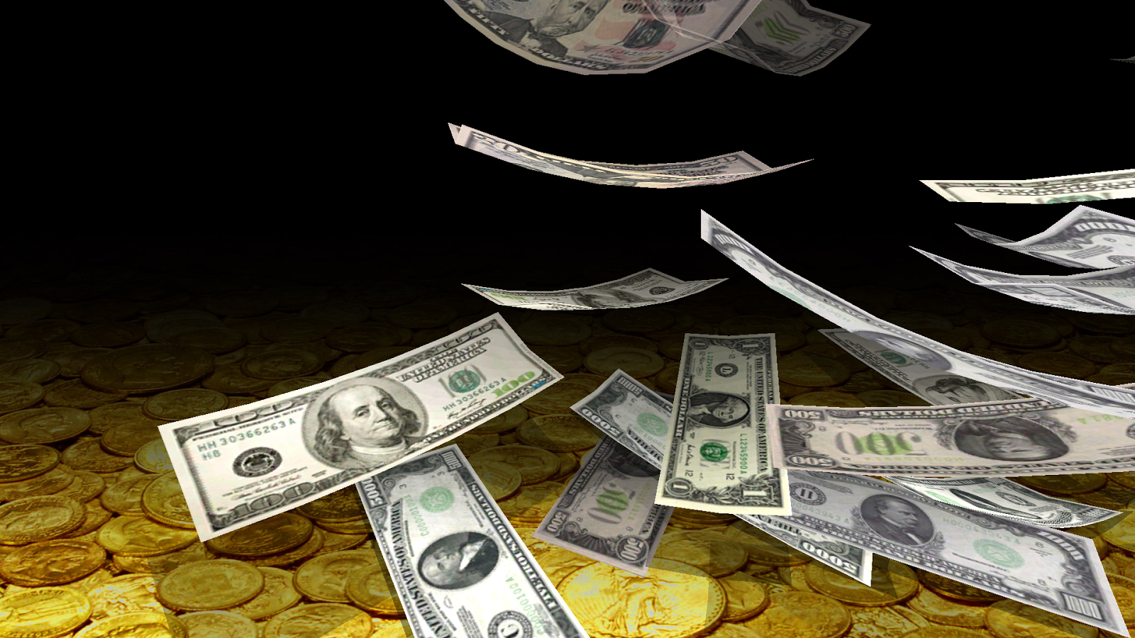Falling Money 3d Wallpaper Android Apps On Google Play