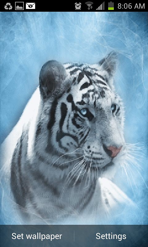 White Tiger Live Wallpaper Android