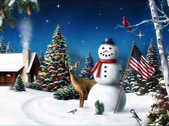 American Snowman Screensaver For