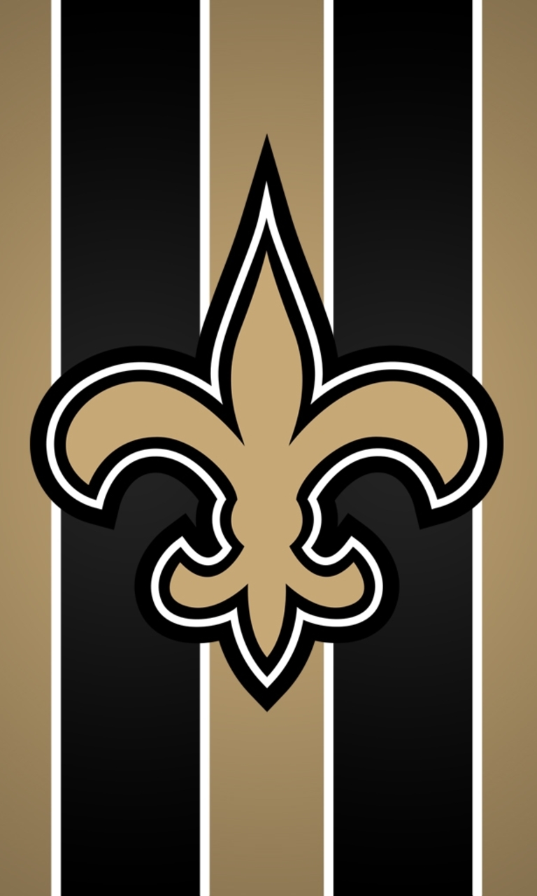 New Orleans Saints Racing Stripes Logo Wallpaper For Nokia Lumia