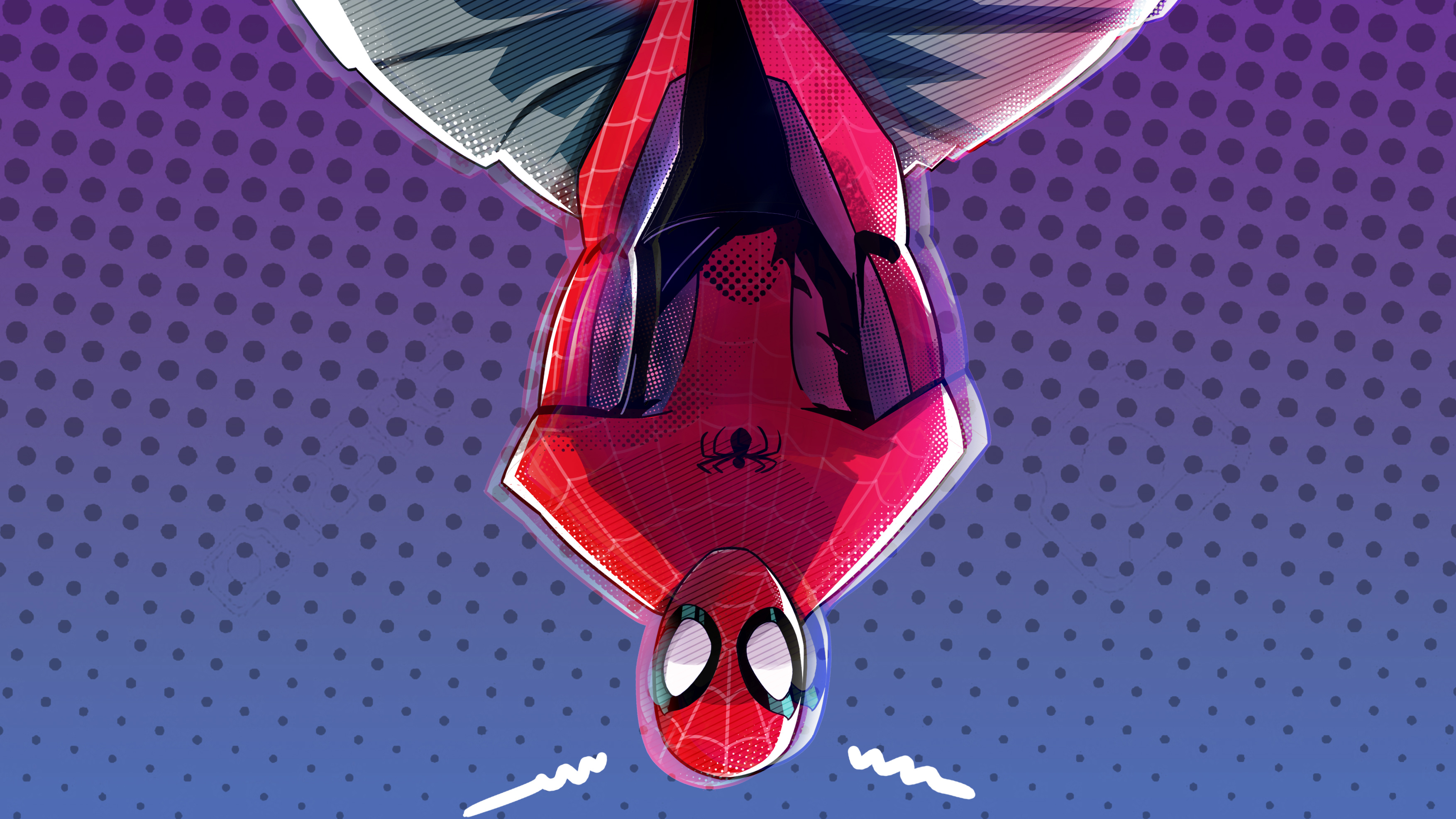 4k Spiderman Into The Spider Verse New Art Laptop Full HD Wallpaper