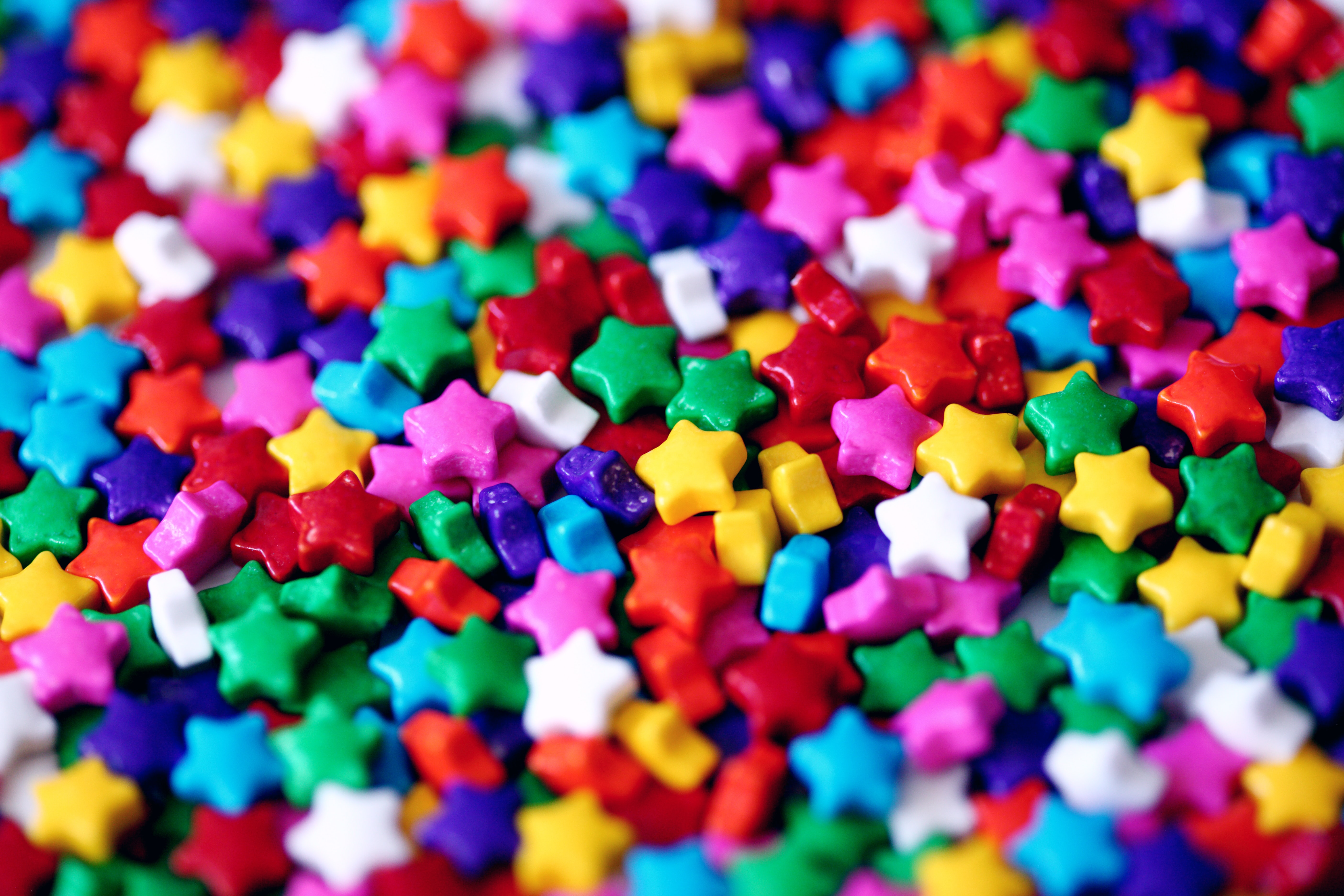 Candies Wallpaper 4k Multicolor Star Shape Colorful