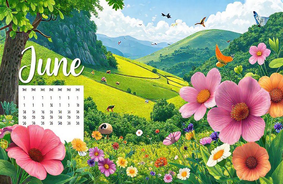 June Calendar Wallpaper