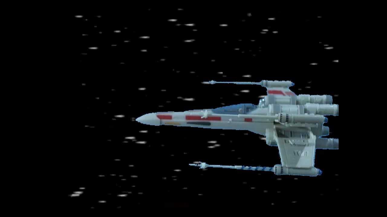 Star Wars X Wing Stop Motion Green Screen Animation