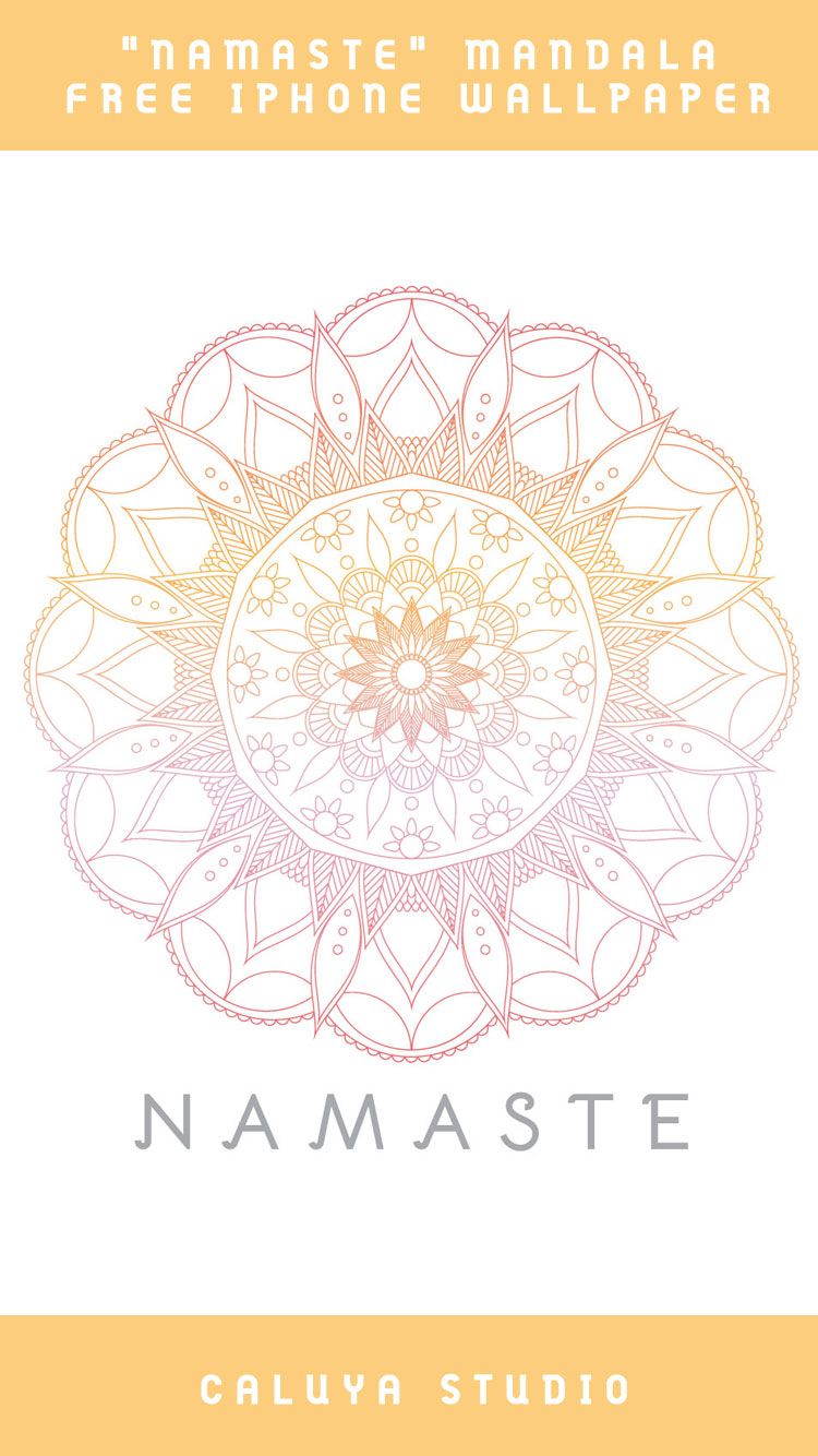 August Bie Mandala Yoga iPhone Wallpaper Caluya Design