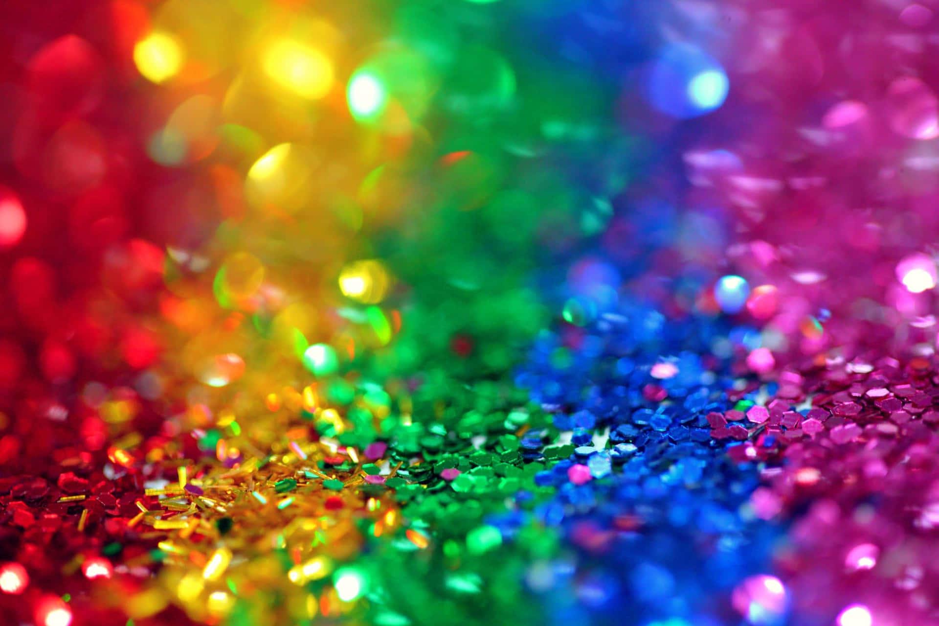 Rainbow Glitter Background S Wallpaper