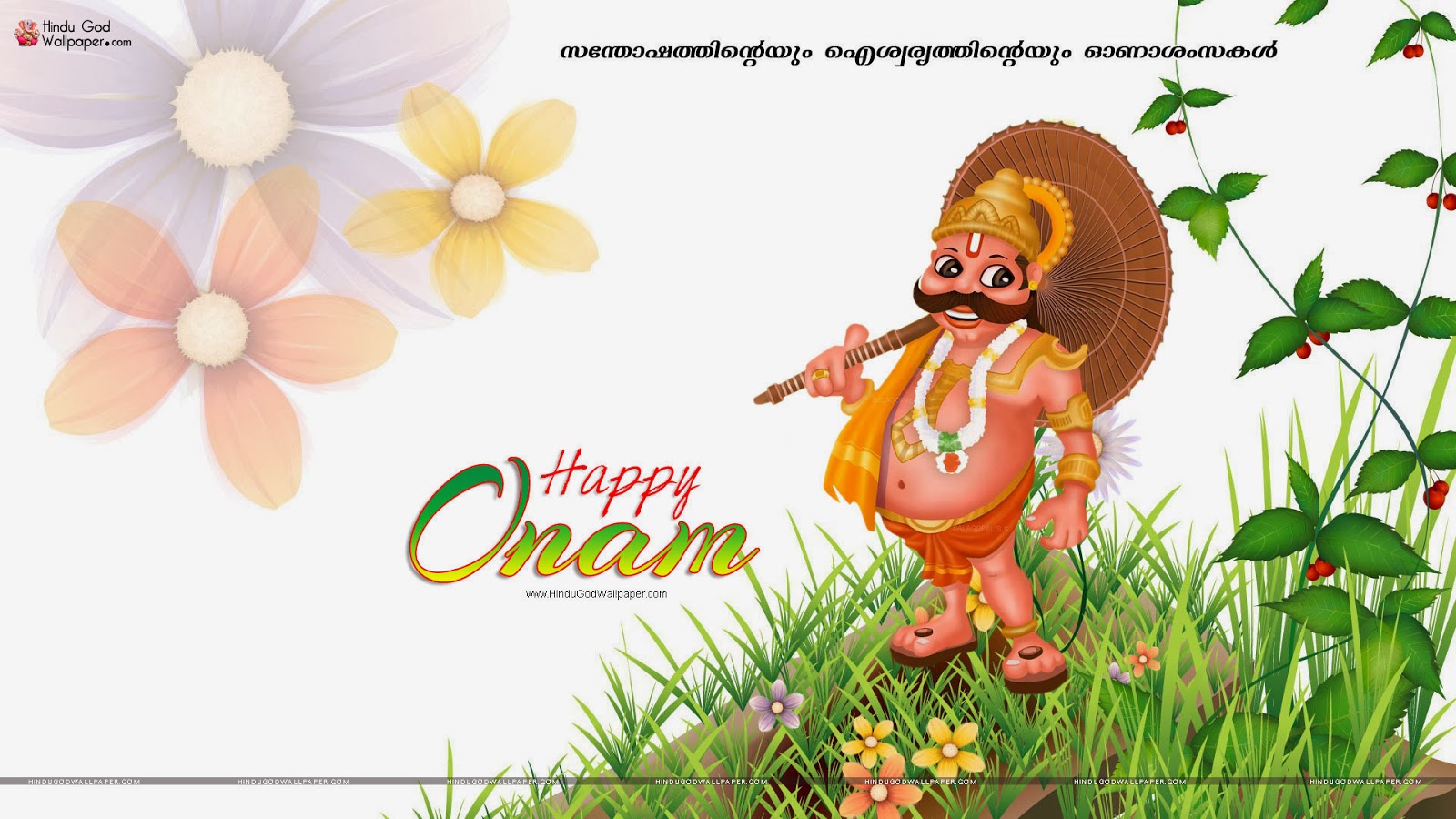 Happy Onam Hindu God Wallpaper