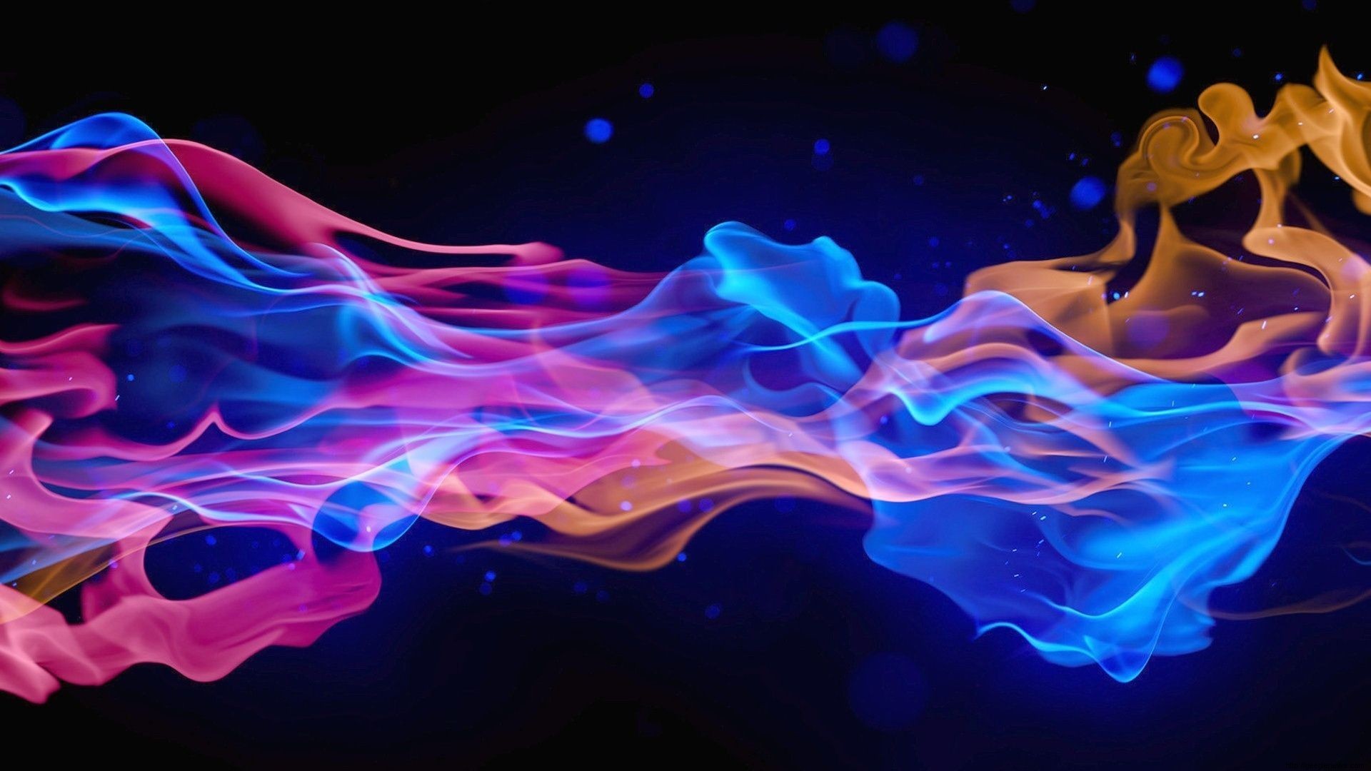 Red And Blue Fire Wallpaper