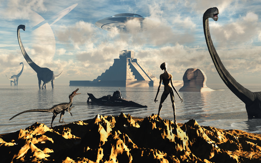 Prehistoric Alien World By Maspix