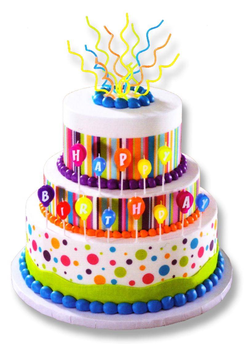 Border Of BirtHDay Cakes On A Solid White Background By Prawny