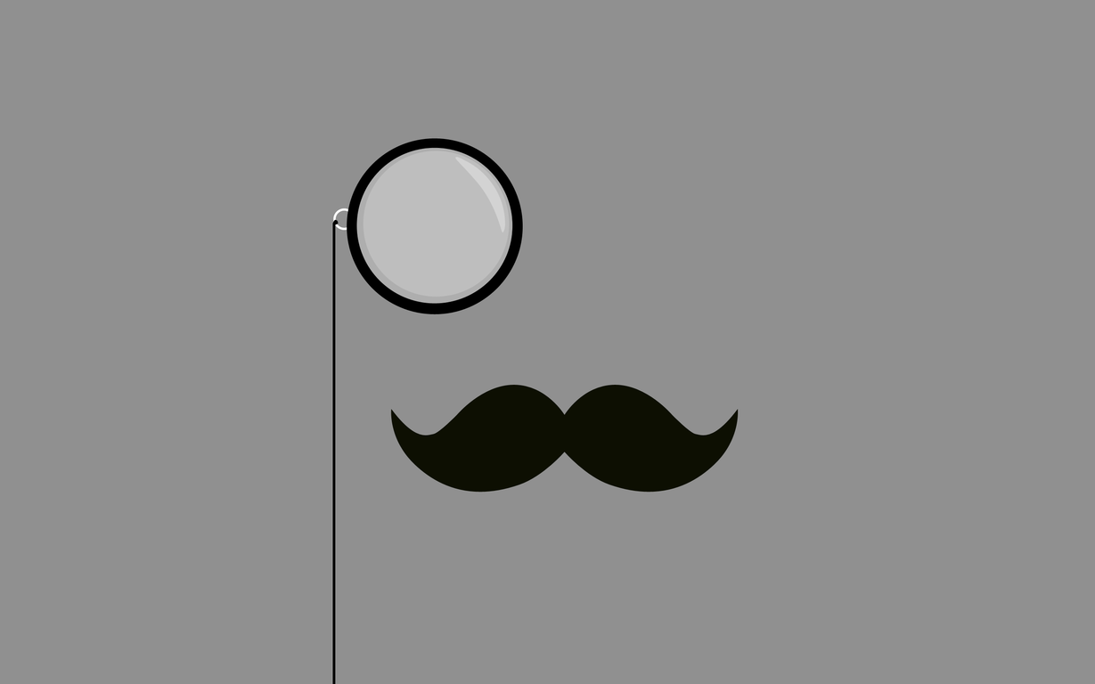 Mustache And Monocle Wallpaper