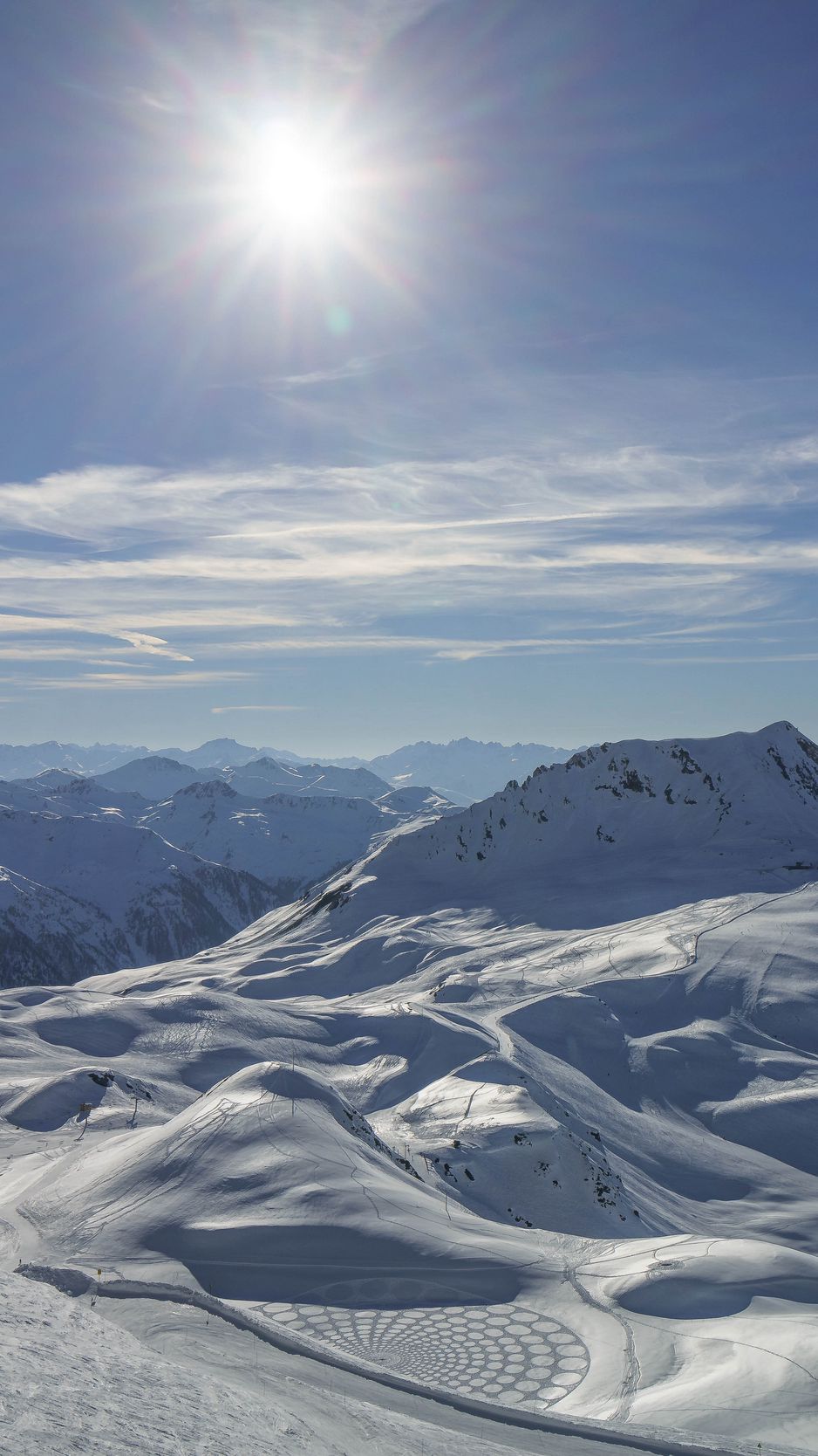 Wallpaper Mountains Snow Landscape Sun Paths