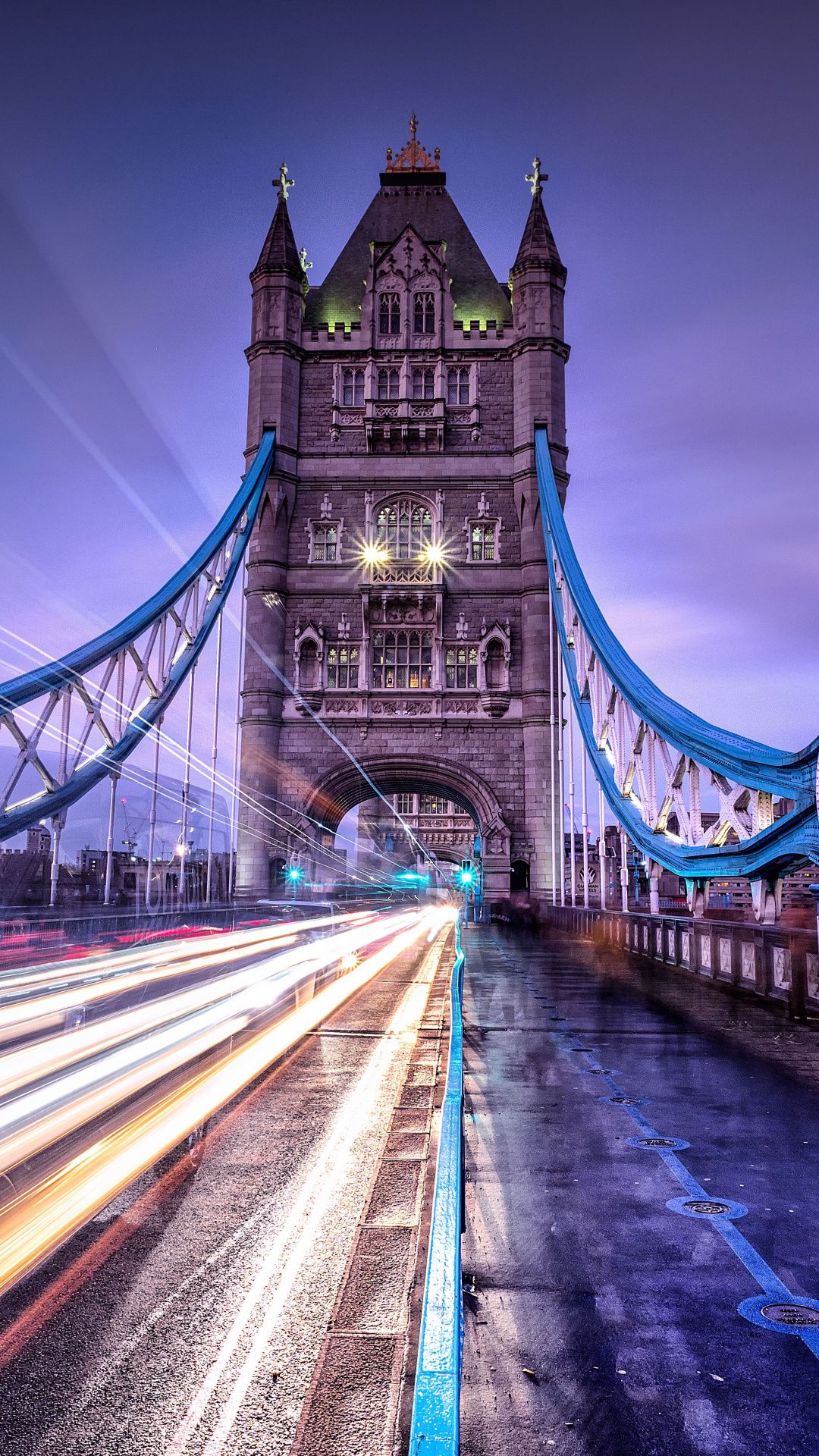 Wallpaper Metropolis Sky Night Blue Landmark