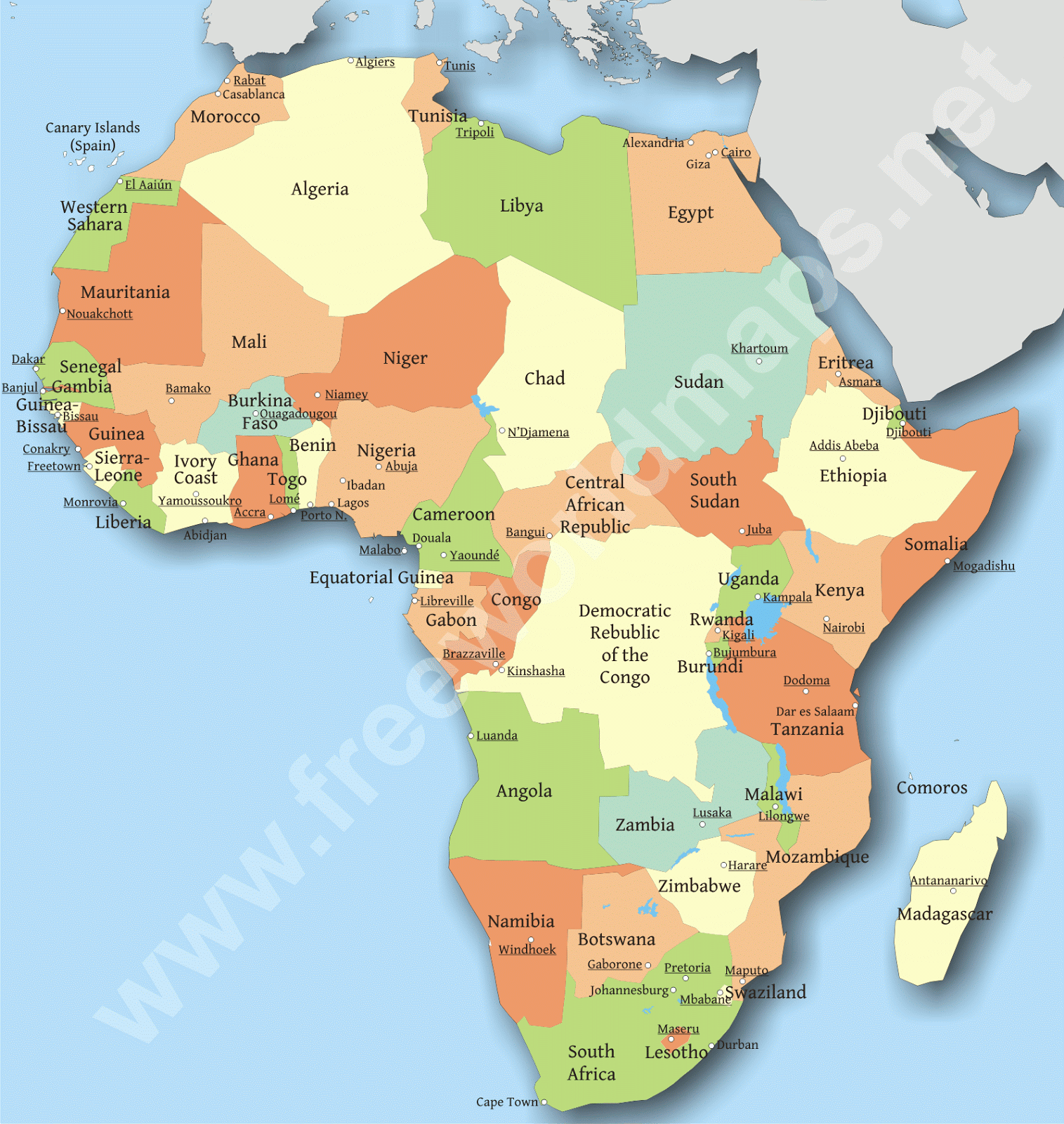 Image Of Map And Wallpaper Africa