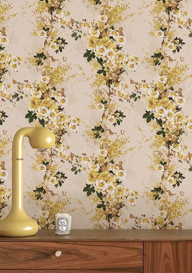 Wallpaper Prairie Fleur Sunny Drop It Modern
