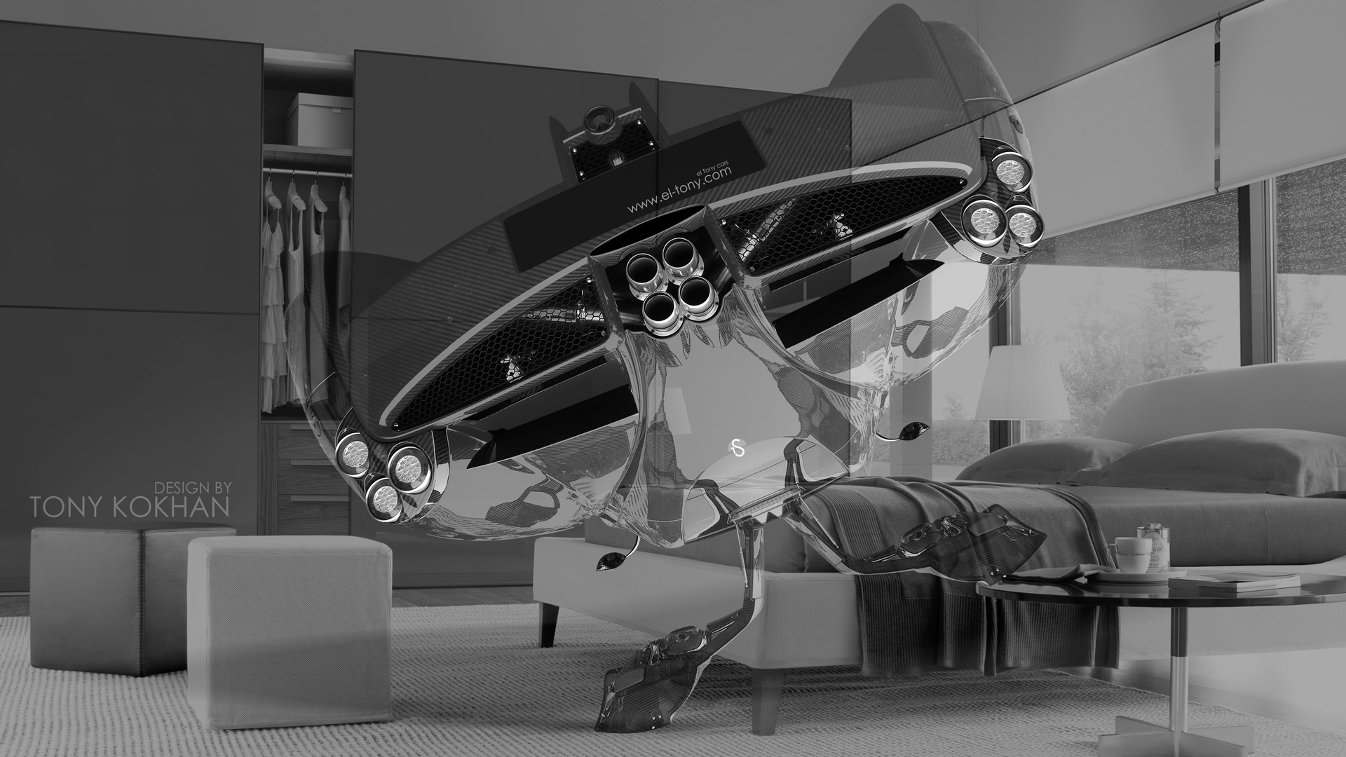 Pagani Huayra Anime Aerography City Car Fantasy Fly