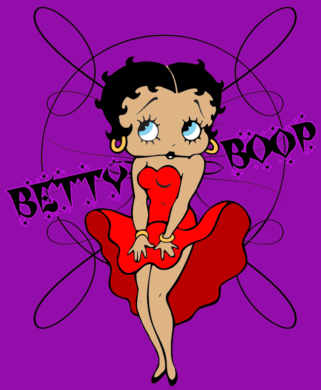 Betty Boop Pictures Archive Cool Breeze Red Dress