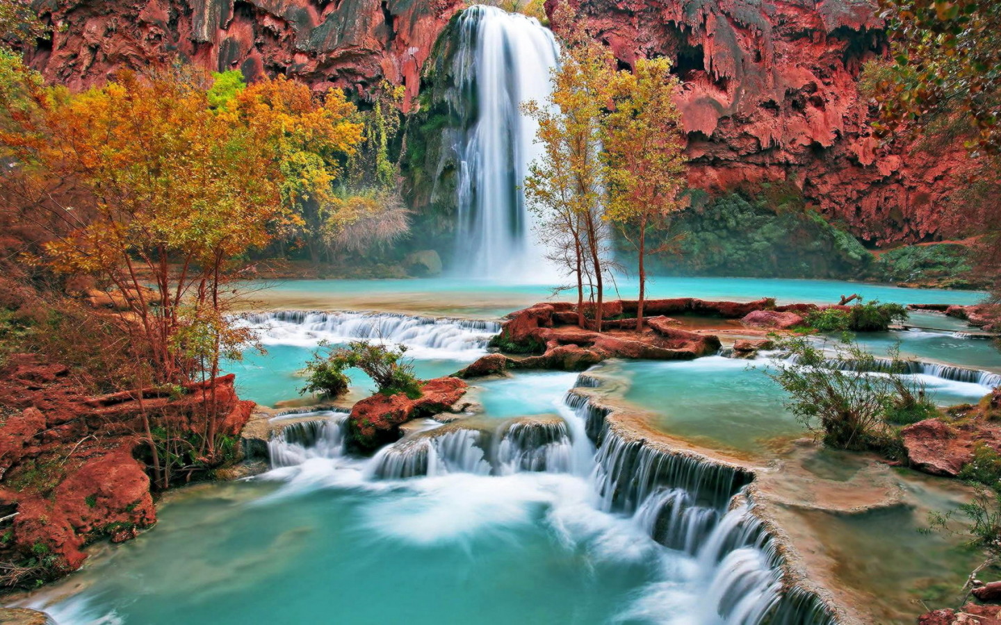 All World Wallpaper Waterfalls Scenery Background