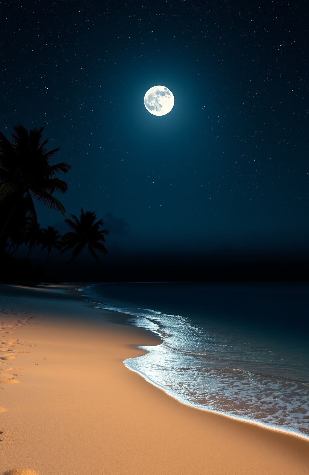 Beach Moon Wallpaper