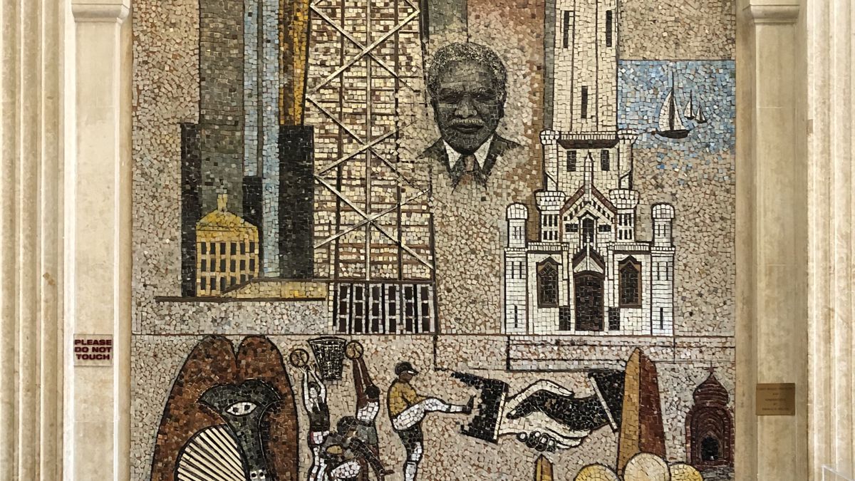 Chicago Murals Mosaics Dusable Museum Features Thomas Miller