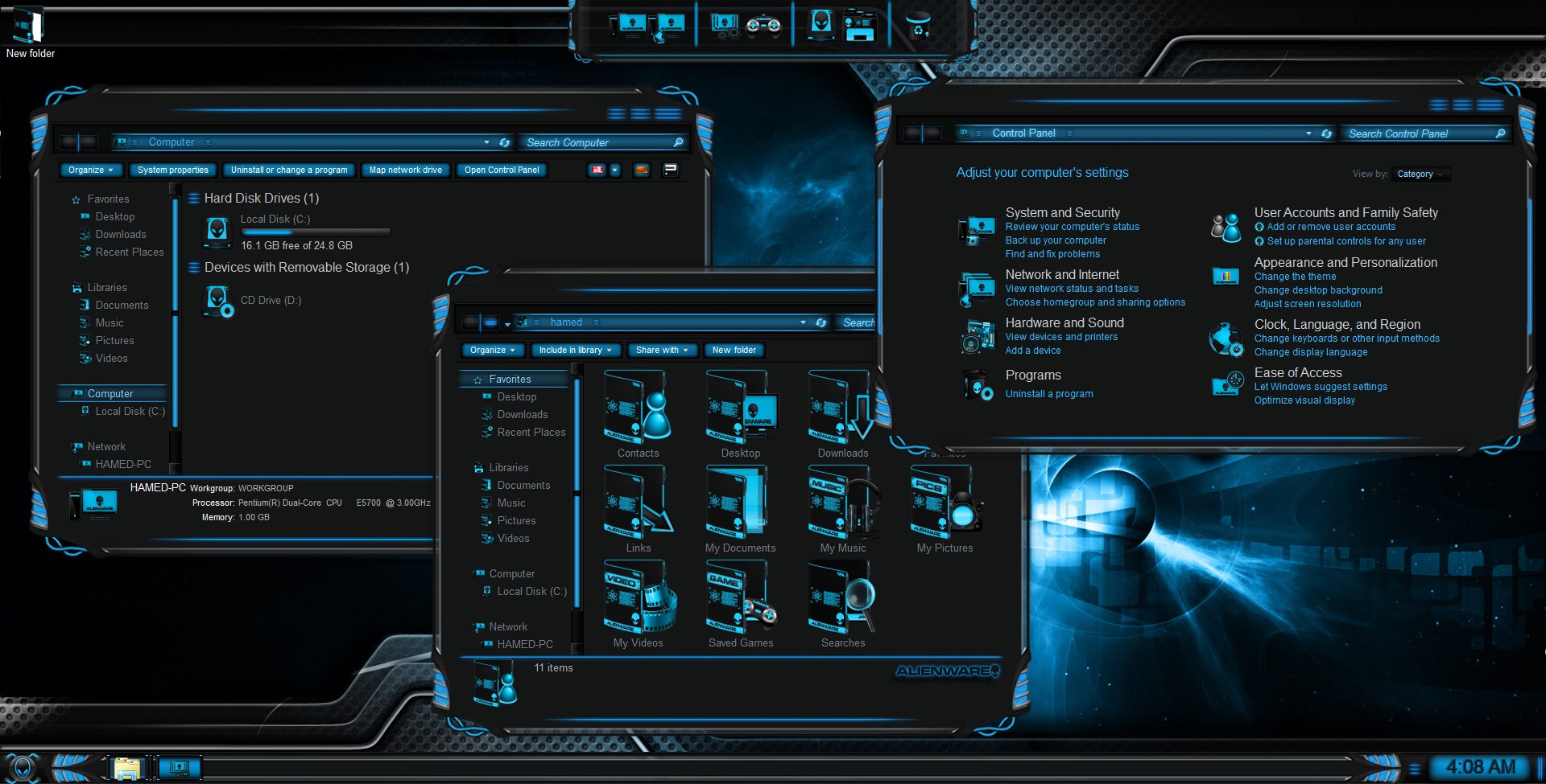 Alienware Evolution Skinpack For Win7 Released