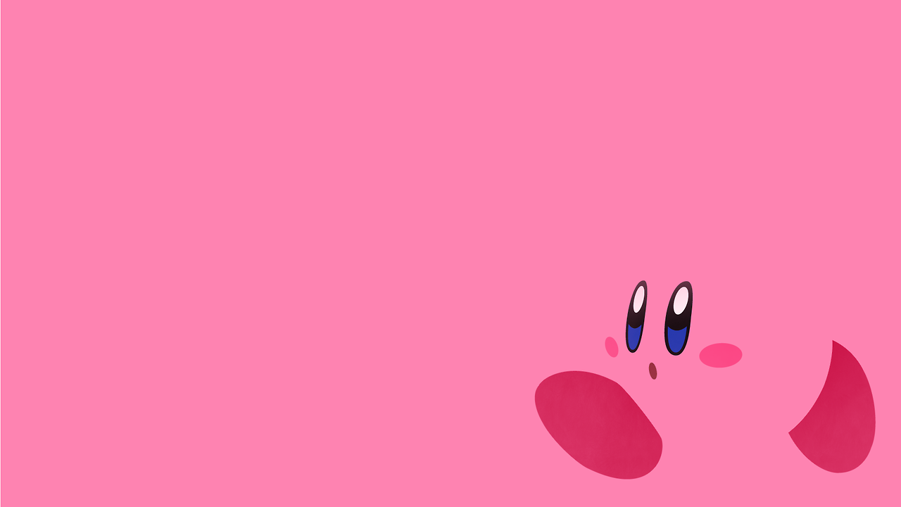 Pink Wallpaper Awesome Kirby Go HD