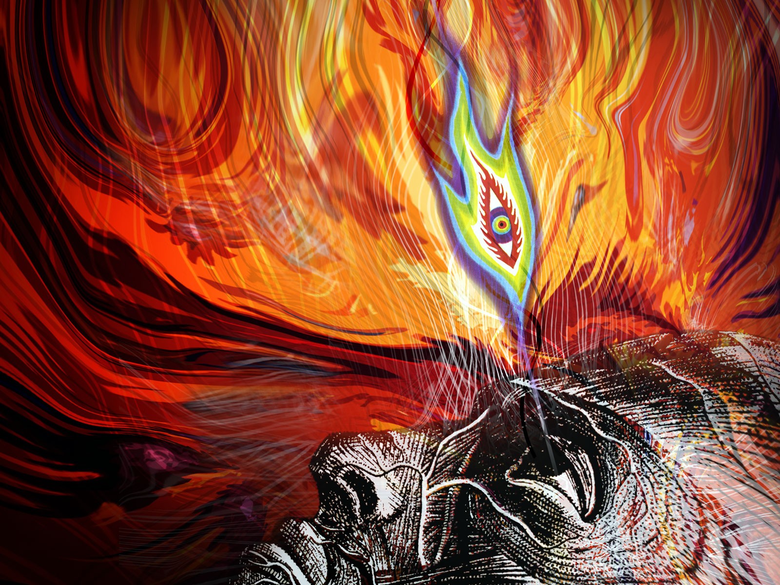 Illustration Red Psychedelic Tool Art Color Flame Puter