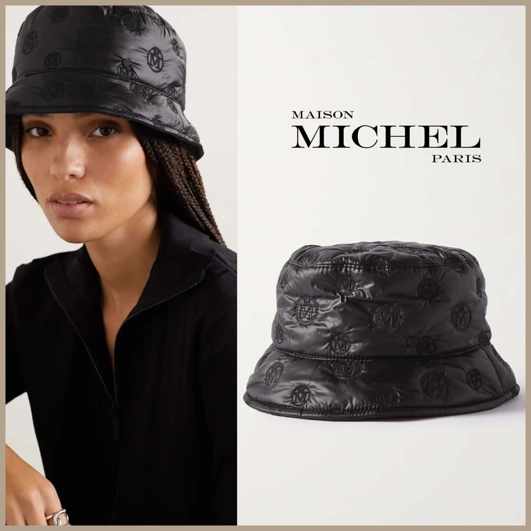Maison Michel Logo And Model Wallpaper