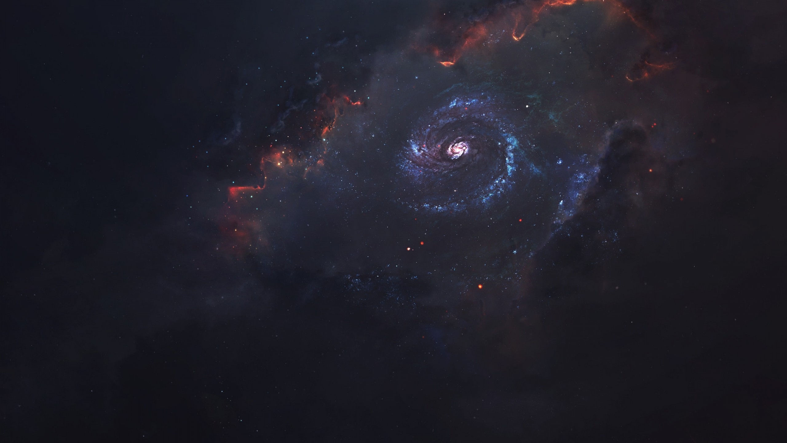 Black Hole Nebula Galaxy Sci Fi Digital Art