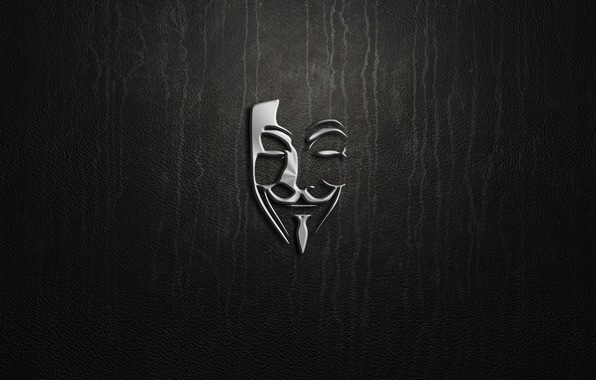 Wallpaper anonymous logo silver wallpapers minimalism   download 596x380