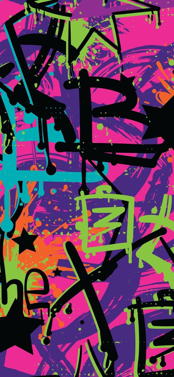 Abstract Graffiti iPhone Wallpaper