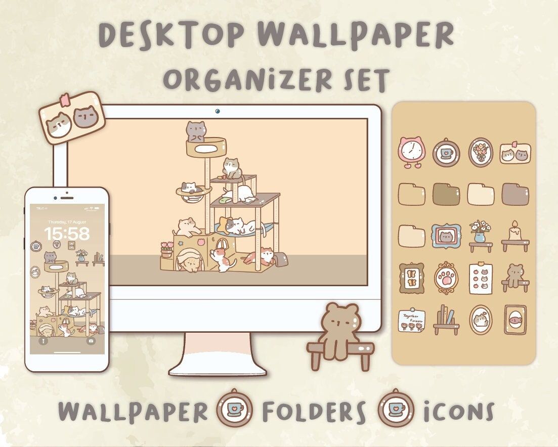 Cute Cats Desktop Wallpaper Organizer Mac And Windows