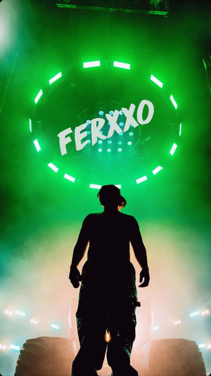 Feid Concert Silhouette Green Lights A4nnggethvuonraa Wallpaper