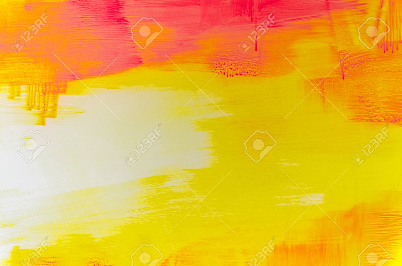 Abstract Light Red Orange And Yellow Patterned Wallpaper Stock